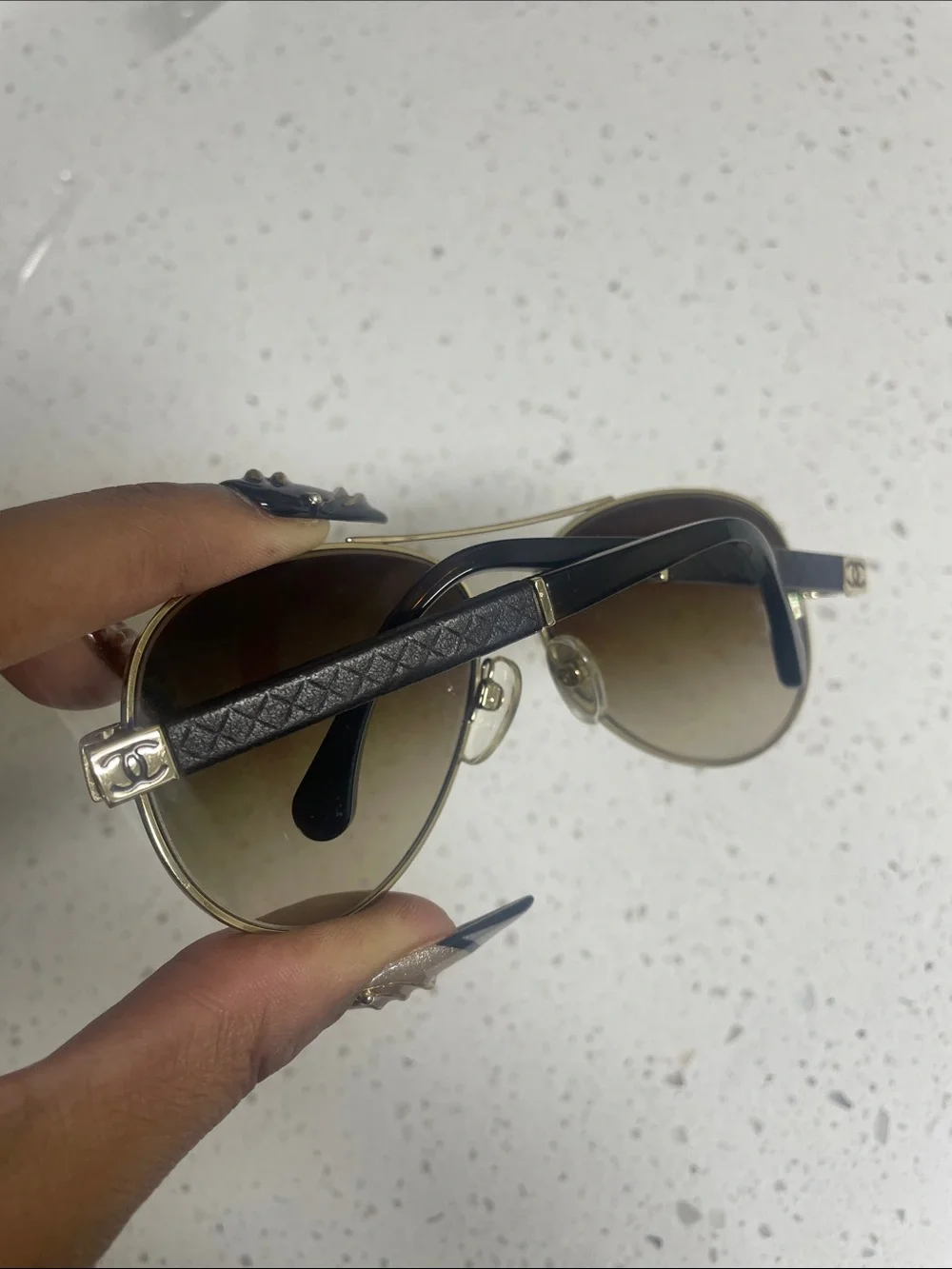 Chanel vintage Women's Aviator Sunglasses - Brown Gradient Lenses